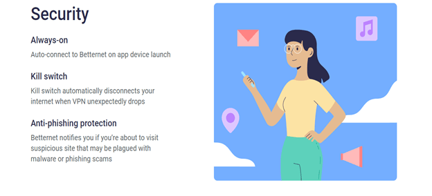 Betternet VPN’s Privacy and Security