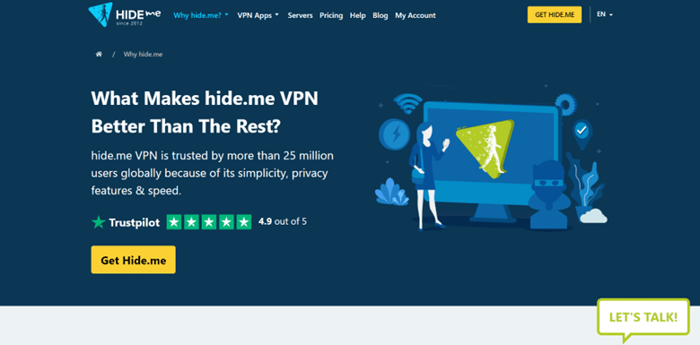 Hide.me VPN Core Features